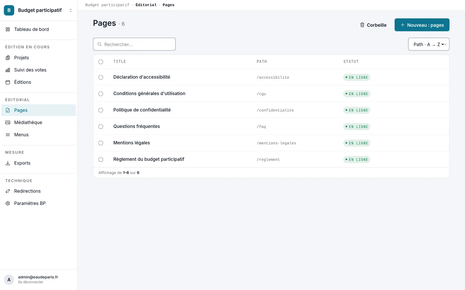 Console · pages