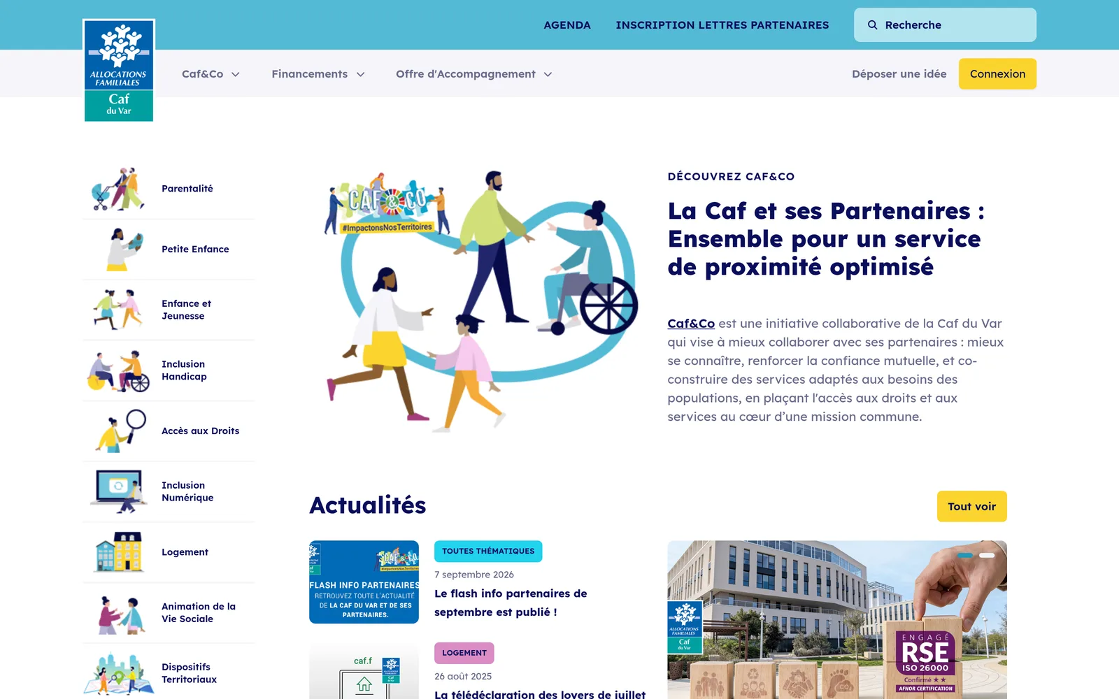 CAF du Var · portail partenaires