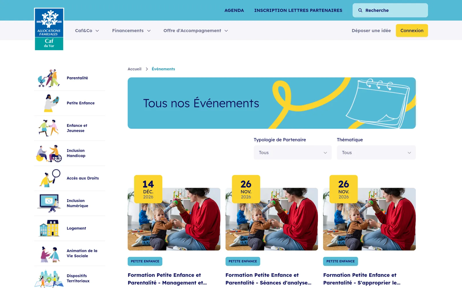 CAF du Var · événements